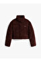 Tjw Velvet Inflatable Women's Brown Coat Dw0Dw21658Gs7 - 6