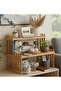 2-Tier Bamboo Storage Shelf Rack Multi-Purpose Organizer for Kitchen, Makeup, Bathroom & Living Room - 2