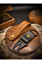 Handmade Keychain Set - 2 Pieces Genuine Leather Keychains - 2