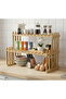 2-Tier Bamboo Storage Shelf Rack Multi-Purpose Organizer for Kitchen, Makeup, Bathroom & Living Room