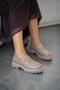 Avalin Women's Genuine Leather Loafer Shoes Mink - 3