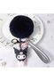 Hello kitty kuromi plush pom pom silicone keychain bag charm y2k anime gift - 3