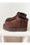 Leonar Women's Furry Boots Light Brown Suede