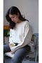 Baklava Pattern Casual Daily Low Shoulder Stylish Women's Sweater - 4