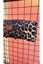 Leopard Pattern Zippered Gabardine Fabric Hair Straightener, Makeup Bag, Travel Organizer Bag - 4