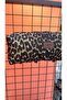 Leopard Pattern Zippered Gabardine Fabric Hair Straightener, Makeup Bag, Travel Organizer Bag - 6