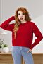 Crew Neck Standard Size Women's Knitwear Sweater - 2