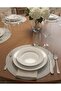 6-Piece Stain-Resistant Silver Gray Plate Set_ Handmade Stylish American Serving Plate Coasters - 4