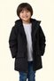 Boy's black fur-lined water and windproof k Hooded winter coat & parka - 3