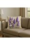 Digital Printed Hyacinth Patterned Decorative Cushion Cover - 4