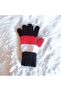Waiter Size Boy Gloves Black Red 8-12 Years - 2