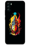 General Mobile Gm 21 Plus Case Hd Pattern Printed Back Cover - Yellow Red Galata