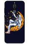 Huawei Mate 10 Lite Case Hd Pattern Printed Back Cover - Astronaut Moon