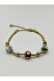 Steel Gold Enamel Mix Bracelet - 2