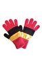 Waiter Size Boy's Gloves Yellow Red - 8-12 Years Old - 4