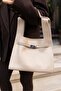 Shopper Bag Shoulder Bag with Belt Accessory Cream - 5