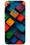 Huawei Y6S Case Hd Pattern Printed Back Cover - Square Pattern