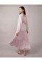 AE Long-Sleeve Tiered Embroidered Midi Dress - 2