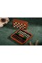 Handmade 17.5 cm Magnetic Wooden Chess Set, Portable Solid Wood Foldable and Portable - 4