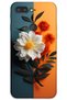 General Mobile Gm 9 Pro Case Hd Pattern Printed Back Cover - White Orange Flower