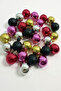 New Year's Ornament Balls 4 cm 30 Pcs Mixed Colors - 4