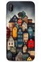 Huawei P20 Lite Case Hd Pattern Printed Back Cover - Colorful Houses