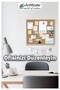 Mushroom Board Wooden Frame Wall Mounted 45X60 cm 1 Piece Map Nail Gift Decoration Mushroom Frame - 5