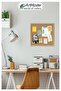 Mushroom Board Wooden Frame Wall Mounted 30X45 cm 1 Piece Map Nail Gift Decoration Mushroom Frame - 3