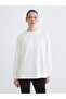 Crew Neck Oversize Women's Sweatshirt Tunic - 2