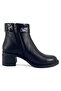 8430 Genuine Leather Daily Women's Boots-Black - 3