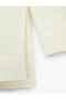 Long Sleeve Mock Neck Slit Detailed Oversized Knitwear Tunic - 8
