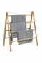 Double Towel Ladder with 4 Rungs 90x50x100 cm Bamboo - 2