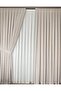 Panel Curtain Milk Coffee Stone Pattern Single Panel 1/3 Pleated Luxury Series Heavy Weight - 6