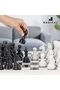 15" White & Black Marble Chess Set with Storage Box – Classic Luxury Chess Board Gift - 7