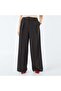 بنطلون مخطط واسع الساق باللون البني - 2