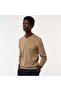 Plain knit basic sweater BROWN