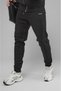 Unisex Regular Fit Pocketed Interlock Pique Sweatpants - Black
