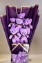 Premium 6 Soft Purple Plush Teddy Bear Bouquet - Birthday, Special Day - Gift for Spouse, Lover - 3