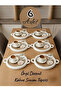 6-Piece White Twisted Coffee Side Presentation Tray - 2