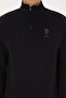 Men's Comfort Fit Half Zip Black Sweatshirt 50315936-Vr046 - 6