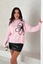 Soft Textured Pattern Embroidered Knitwear Sweater Aw25Kz0005