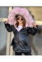 Winter Waterproof Fully Molded Fleece-Lined Girls' Leather Coat - 2
