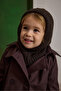 Knitted Kids' Balaclava Beanie Dark Brown - 4