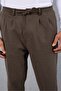Milos Relax Fit Knitted Cashmere Fabric Zippered Elastic Waist Jogger Men's Trousers - Mink - 2