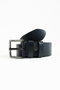 Men's 4.5 cm 100% Genuine Leather Belt - Navy Blue - 2