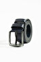 Men's 4.5 cm 100% Genuine Leather Belt - Navy Blue