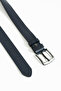 Men's 4.5 cm 100% Genuine Leather Belt - Navy Blue - 4