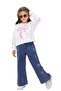 Girl's Suit Top and Bottom Set Top Transitional Bottom Soft Jeans Cotton and High Quality Jeans - 3