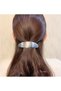 Metal French Style Hair Clip – Shiny Silver Color 11 cm Classic and Stylish Model - 2