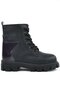 Black Genuine Leather Platinum Star Detailed Girls' Boots - 3